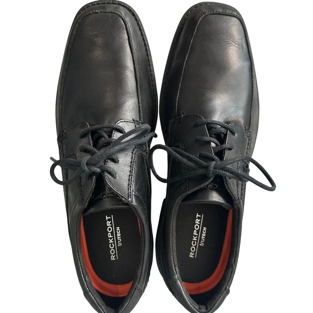 Rockport‎ Dress Shoes TruTECH Comfort Classic Oxfords Black Size 9.5